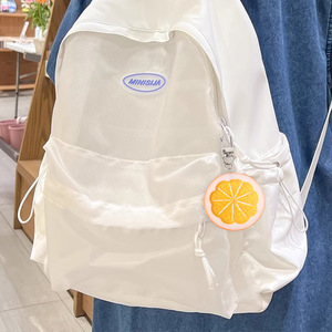 Cute lemon slice keychain pendant, realistic fruit model, suitable for girls' bags, students' <b>backpacks</b>, and other decorative - Product Image 1