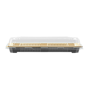 Disposable <b>Plastic</b> Sushi <b>Tray</b> With Anti-fog Transparent Lid Customized Printed Sushi Takeaway Food Packaging Box - Product Image 4