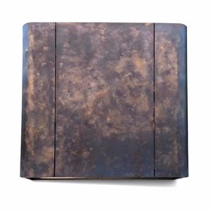 Hotte de cuisine de luxe en laiton antique, artisanale, de calibre 16, murale, à grille incurvée, pour cuisines de designers et villas sur mesure - Product Image 5