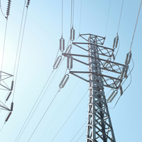 Tour de transmission en acier galvanisé à chaud de haute qualité pour lignes électriques, fabriquée par des fabricants chinois