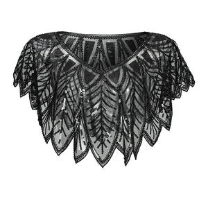 1920s châle enveloppes paillettes perlées soirée Cape mariée châle boléro clapet déco mariage Cape couvrir - Product Image 5