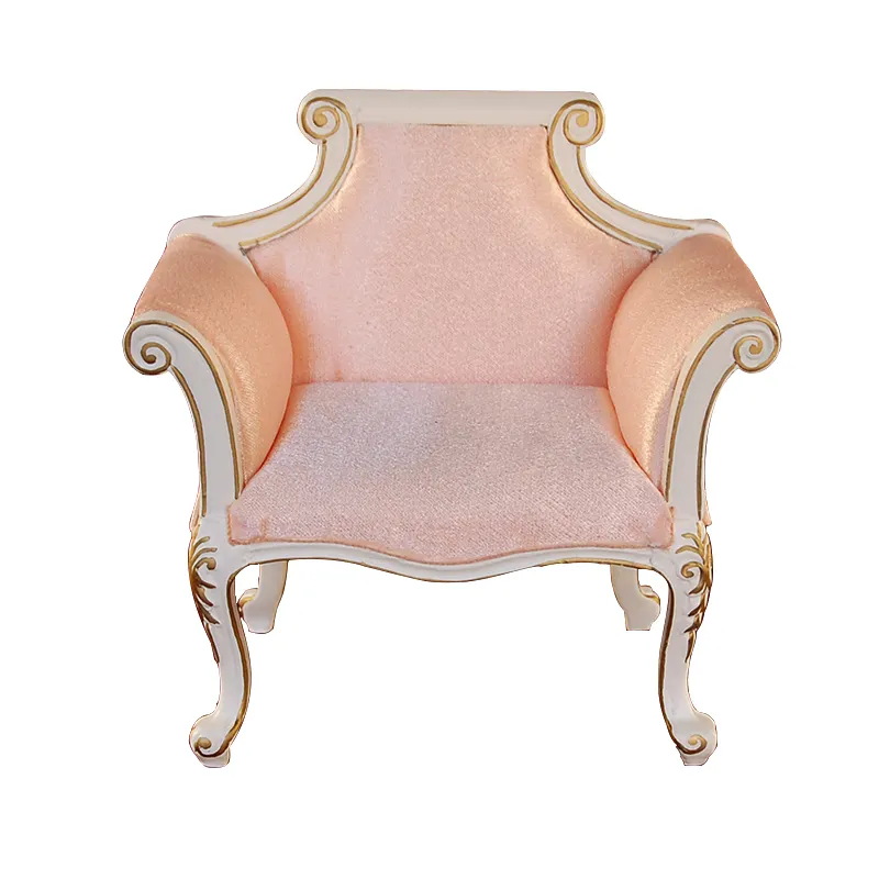 Iland دمية المنمنمات الوردي مقعد أريكة كرسي 1:6 مقياس دمية أثاث المنزل ل بليث BJD OB11 الأزياء دمى SL004