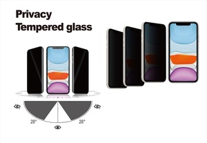 28 grados 2.5d anti espía de vidrio templado ultra-Delgado teléfono móvil película de pantalla para <span class=keywords><strong>el</strong></span> iPhone 11 - Product Image 2