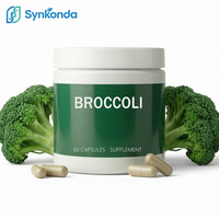 Capsules de supplément d'extrait de pousses de brocoli à marque privée, antioxydant au sulforaphane, pour le soutien immunitaire et la santé cellulaire, 60 unités