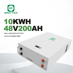 Baterias de sistema de armazenamento de energia doméstica, 20 anos de vida útil 10kwh 48v 200ah lifepo4 powerwall sem casa