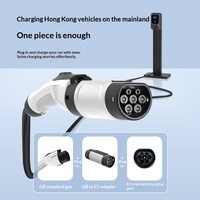 Adaptador de Carga para Vehículos Eléctricos Tipo 2 a GBT y GBT a Tipo 2, Monofásico/Trifásico, para Estación de Carga CA