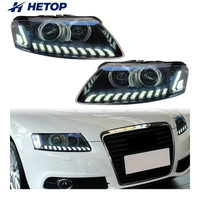 Feux avant HETOP A6 S6 2005-2011, mise à niveau LED DRL, feux de jour, phare automatique, accessoires de voiture modifiés pour Audi