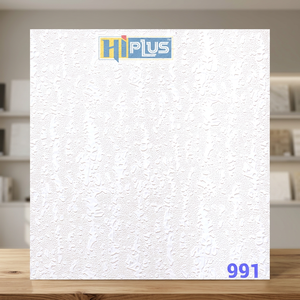 Película Decorativa Autoadhesiva de PVC Blanco HiPlus 996 para Protección de la Privacidad, Rollo de Papel Tapiz Moderno con Relieve para Muebles de Cocina - Product Image 3