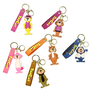 Dihua vui phim hoạt hình PVC & 3D Anime Keychains cao su mềm Keychains với figurine thẻ - Product Image 1