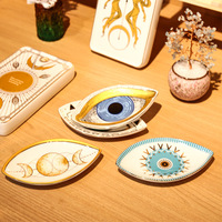 SYL-Plaque en céramique de luxe pour décoration de la maison, pour bijoux de mariage