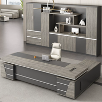 Nuevo Conjunto de Muebles de Oficina Ejecutivos de Madera, Escritorio en Forma de L para CEO con Archivador