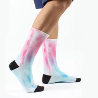 Chaussettes de sublimation imprimées numériques 3D personnalisées de haute qualité Chaussettes vierges à la mode avec logo personnalisé Chaussettes de sport en coton pour hommes et femmes