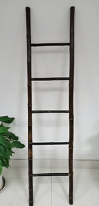 Bamboo <strong>Ladder</strong> Rack for Space-Saving Organization in <strong>Bathroom</strong> Living Room or Wardrobe for Clothing &amp; Towel <strong>Storage</strong> - Product Image 3