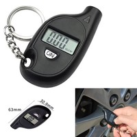Mini manomètre numérique LCD pour pneus, porte-clés, 2-150 PSI, testeur de pression des pneus de voiture, outil pour voiture, moto
