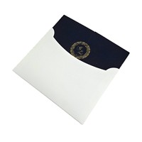 Carte d'invitation de mariage en acrylique noir de style européen, dorure à chaud personnalisable, imprimable, avec enveloppe en velours