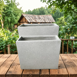 Vasi Quadrati in <span class=keywords><strong>Pietra</strong></span>, <span class=keywords><strong>Fioriera</strong></span> in <span class=keywords><strong>Pietra</strong></span> Fibrosa - Product Image 5