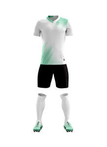 Kaus sepak bola anak dewasa, baju sepak bola lengan pendek kualitas tinggi, setelan olahraga kustom dengan cetakan nama - Product Image 5