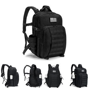 लैपटॉप कम्पार्टमेंट के साथ पुरुषों और महिलाओं के लिए सर्वश्रेष्ठ काला 3 दिवसीय वॉटरप्रूफ टैक्टिकल कैरी गियर असॉल्ट रेंज गो बैग - Product Image 1