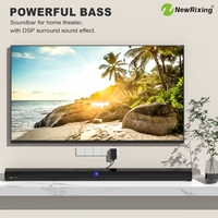 Barra de sonido de escritorio NR777 de 50W, altavoz de pared con eco para TV, karaoke, Bluetooth, control remoto, DSP, sonido envolvente HIFI, sistema de cine en casa inmersivo.