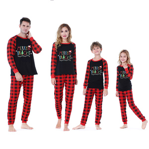 Pyjama de noël <span class=keywords><strong>personnalisé</strong></span>, ensemble de vêtements de nuit pour la <span class=keywords><strong>famille</strong></span>, Parent-enfant, imprimé ours à carreaux, 2023 - Product Image 3