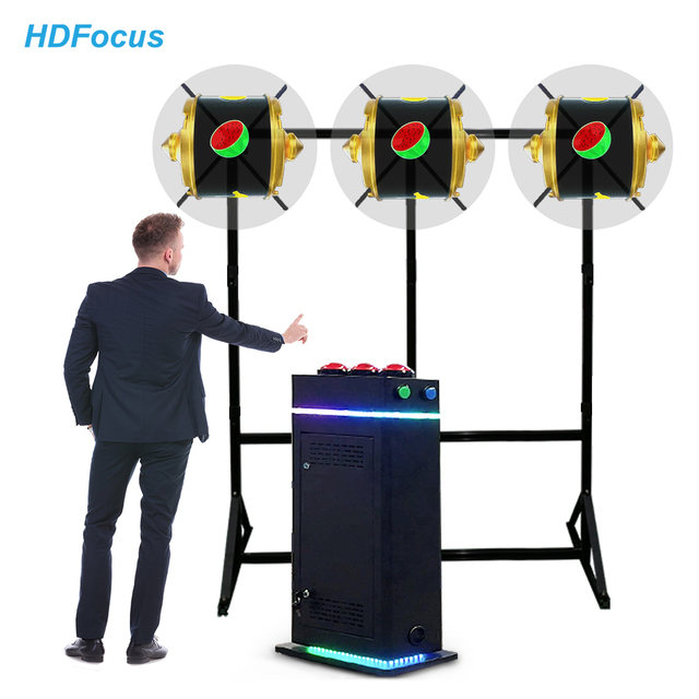 Innovative 3D Holographic Slot Machine with Video Wall Support for Casino and Arcade