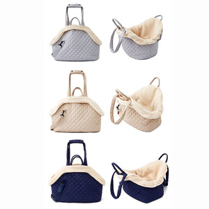 Bolsa de transporte para mascotas pequeña de invierno de alta calidad, bolsa de hombro para exteriores para perros a cuadros de lujo <span class=keywords><strong>S</strong></span> y L - Product Image 4