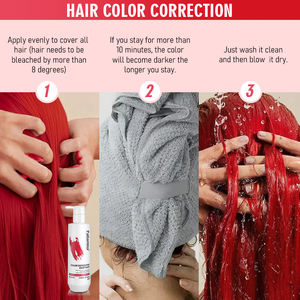 Palla mina Semi Permanent <span class=keywords><strong>Color</strong></span> Deposit ing Haarmaske Conditioner Roter Haar farbstoff Kein Bleich peroxid Temporäre Tönung für Frauen und Männer - Product Image 5