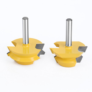 Carbide Tipped Router Bit Straight Cut Round Shank Woodworking 8mm 2pc Set - Product Image 3