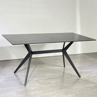 Mesa de comedor de azulejos de cerámica, moderna, de lujo, nórdica, ligera, para Hotel, exclusiva, superventas