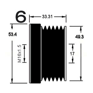 Dispositivo de rueda libre del alternador compatible con BMW SERIE 3 330 Ci Gasolina (KW: 170, HP: 231) de 06-2000 a 08-2006 - Product Image 3