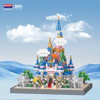 Château de princesse de conte de fées, micro-blocs de construction, mini modèle d'architecture à assembler soi-même, puzzle 3D, jouet éducatif, décoration de la maison, cadeau