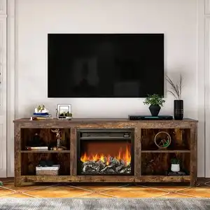 Nouveau ciment couleur A MENÉ LE Support De TV Media Console Armoire avec Étagère media centre table tv unités pour grossiste