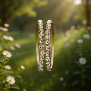 Serre-tête en strass doré E3540 pour femmes, accessoires de cheveux élégants pour les fêtes, haute qualité - Product Image 2