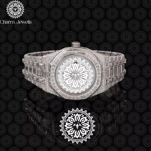 Montre-bracelet en diamant de qualité export, confortable à porter, pour un style de vie luxueux et une utilisation quotidienne, disponible au prix de gros - Product Image 5