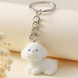 Mini <b>Small</b> Dog Toy Bag <b>Wallet</b> HandBag Pendants Keychain Cute Plush Fluffy 3D Dog Keyrings - Product Image 6