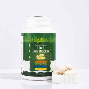 Suplementos de fibra dietética 4 en 1 bloqueador de carbohidratos culturismo tableta de extracto de frijol blanco para bajar de peso - Product Image 3