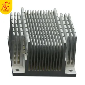 Disipador de calor cuadrado de diseño personalizado, disipador de calor de perfil de extrusión de aluminio extruido anodizado grande