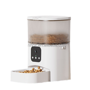 Stock Ready Productos Para Mascotas 3L Durable Acero inoxidable Grabación de voz Pet Bowling & Feeders Alimentador automático para mascotas Temporizador - Product Image 1