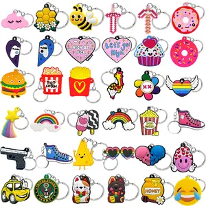 Wholesale Keychain Hot Sale Anime Figure Custom Keyring Friends Cartoon Cute CASUAL Key Holder Fit Fans Souvenir Gift