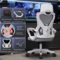 Chaise de bureau ergonomique confortable et abordable avec soutien lombaire, chaise de direction ergonomique avec appui-tête, chaise de jeu