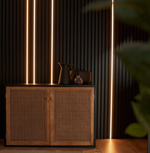 4 rouleaux de bande LED flexible noire de 2,4 m pour panneau acoustique et panneaux muraux à lattes de bois - Product Image 5