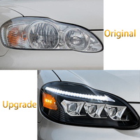 Feux de jour avant avec ensemble de lentilles, double faisceau, clignotants et feux arrière pour Toyota Corolla EX version US 03-08