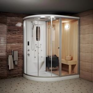 Sauna Interior de Madera Sólida de Hemlock con Ventanas Transom, Modelo <span class=keywords><strong>Jing</strong></span> En KD-5002D-2, de Alta Calidad para 2 Personas, con Infrarrojos Lejanos, para Villa - Product Image 2