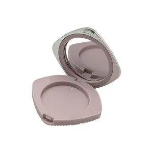 Kunststoff Einfarbig Pink Shell Case Lidschatten Blush Pressed Powder Loose Powder Packaging Compact