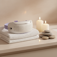 Masseur oculaire électrique tendance avec compresse chaude et froide et vibration pour masque oculaire professionnel en silicone, soulagement de la fatigue