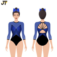 Vêtements de gymnastique rythmique pour filles T & J personnalisés vente en gros de vêtements de performance d'équipe uniformes de pom-pom girl justaucorps