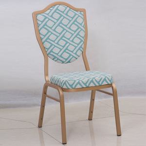 Huiqianhuan Furniture Aluminum Chair With Geometric Fabric Upholstery For <b>Restaurant</b> And Banquet Use - Product Image 1