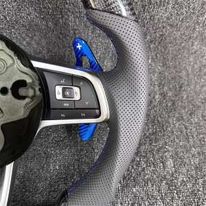 Volante Deportivo de Fibra de Carbono y Cuero JIANSHAN en Oferta para Volkswagen Golf 7 <span class=keywords><strong>GTI</strong></span> <span class=keywords><strong>Polo</strong></span> <span class=keywords><strong>GTI</strong></span> Jetta 3 Palancas 35mm/40mm - Product Image 3