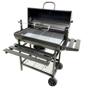 Parrilla de gas y carbón para jardín, sin humo, comercial, de acero inoxidable con recubrimiento en polvo. - Product Image 1