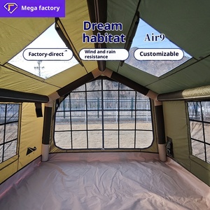 Houmu Bốn Mùa Cắm Trại Ngoài Trời PVC Inflatable Mái Lều Di Động Ngoài Trời Bãi Biển Chống Mưa Tự Động Nhanh Chóng Mở 3.6x3.6m - Product Image 4